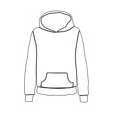 Roblox Hoodie Png Clip Art Black And White - Roblox T Shirt Hoodie